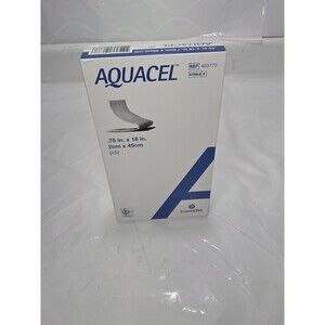 AQUACEL Hydrofiber Dressing with Strengthening Fiber 3/4" x 18" Box of 5 -403770